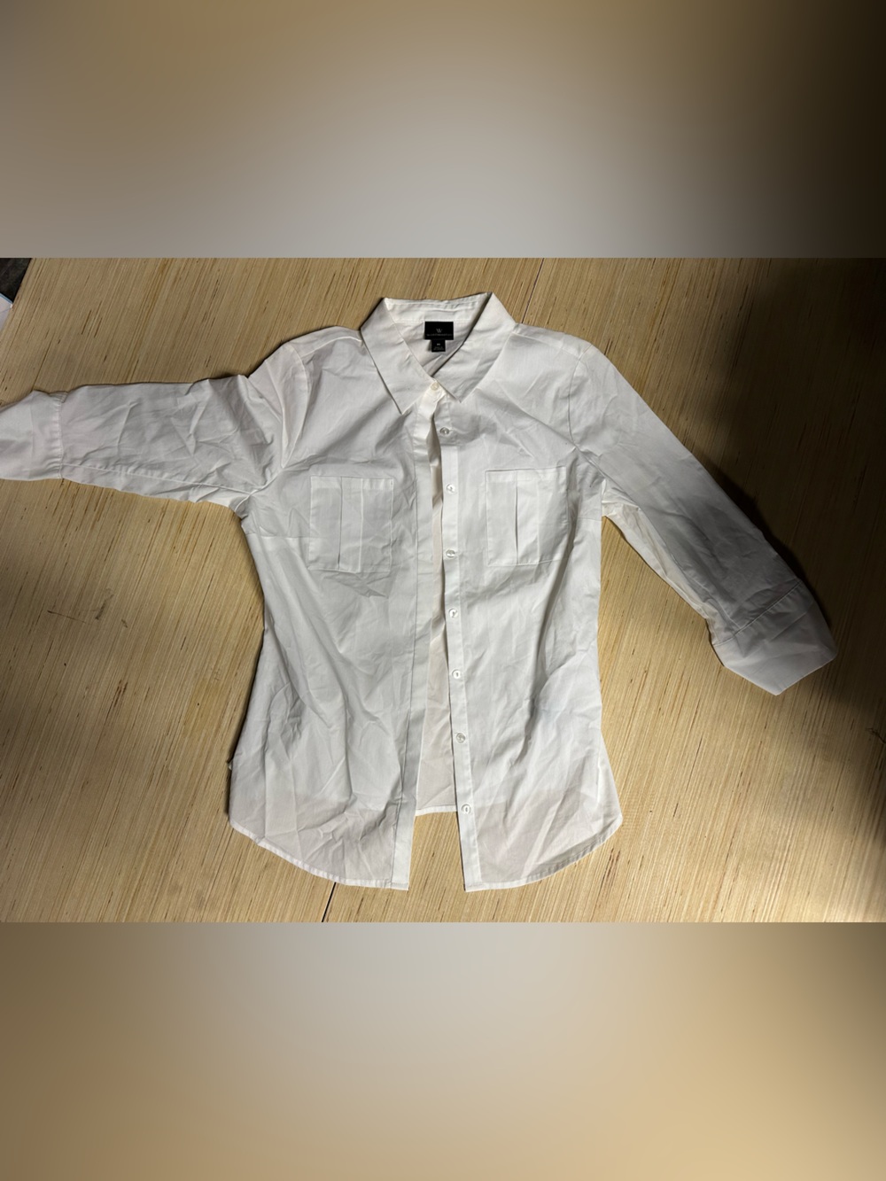 Worthington White Button-Up Dress Shirt